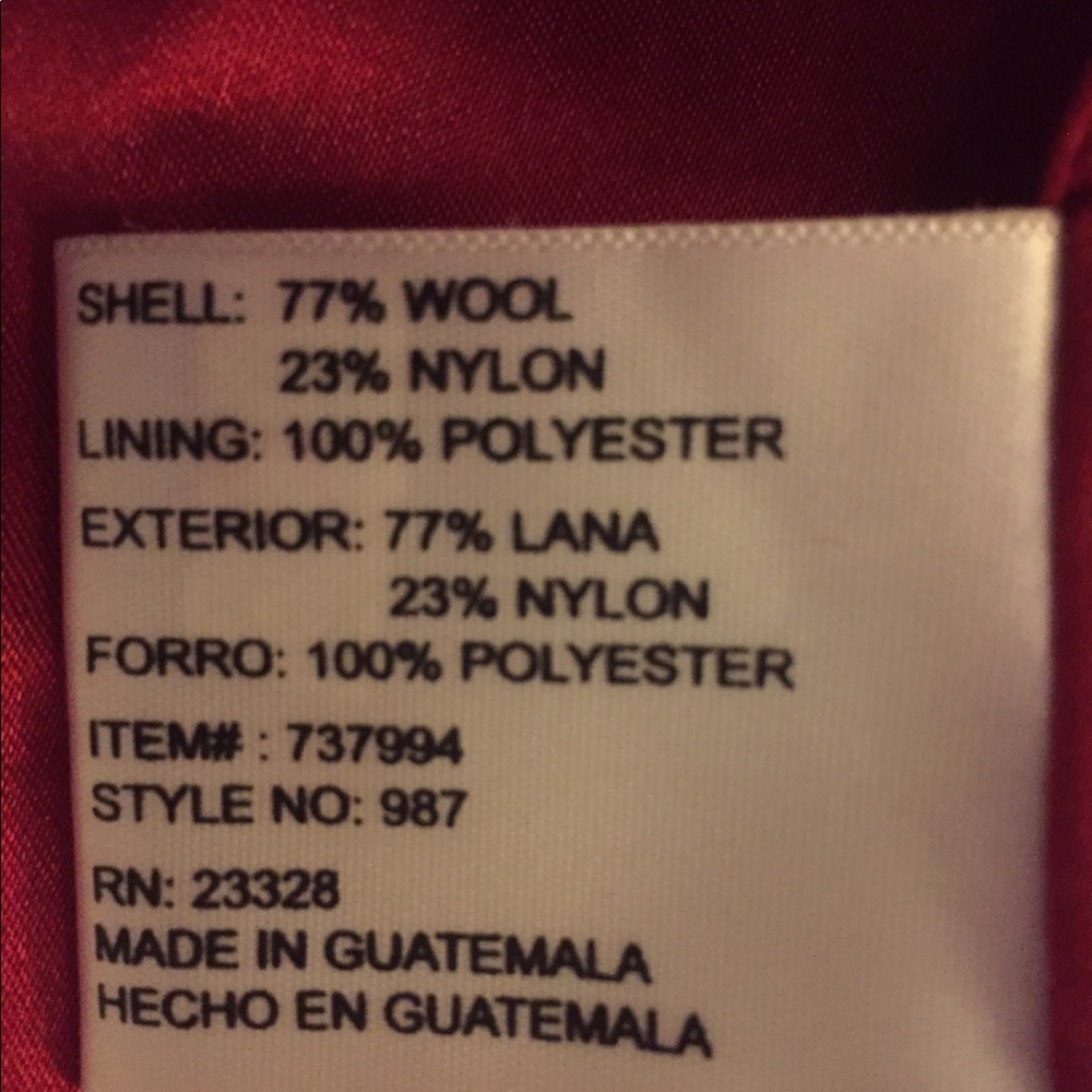 Red Pea coat - Picture 7 of 10